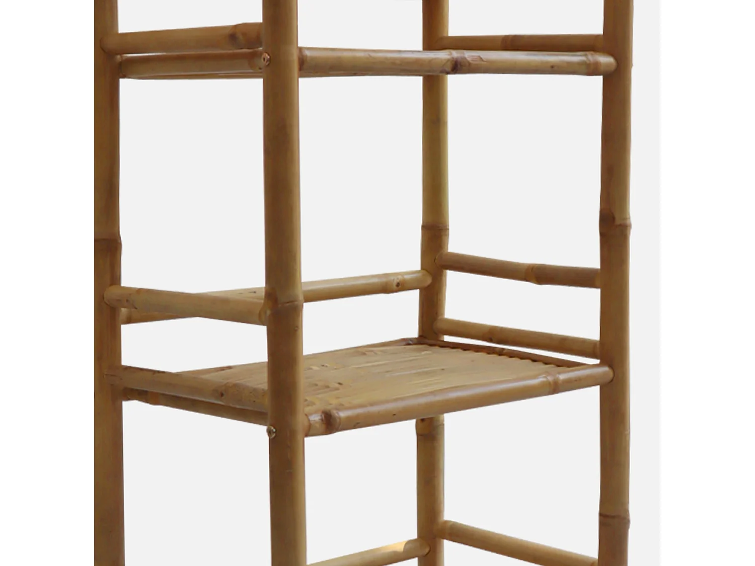 Estantería de bambú 4 niveles, 144cm natural