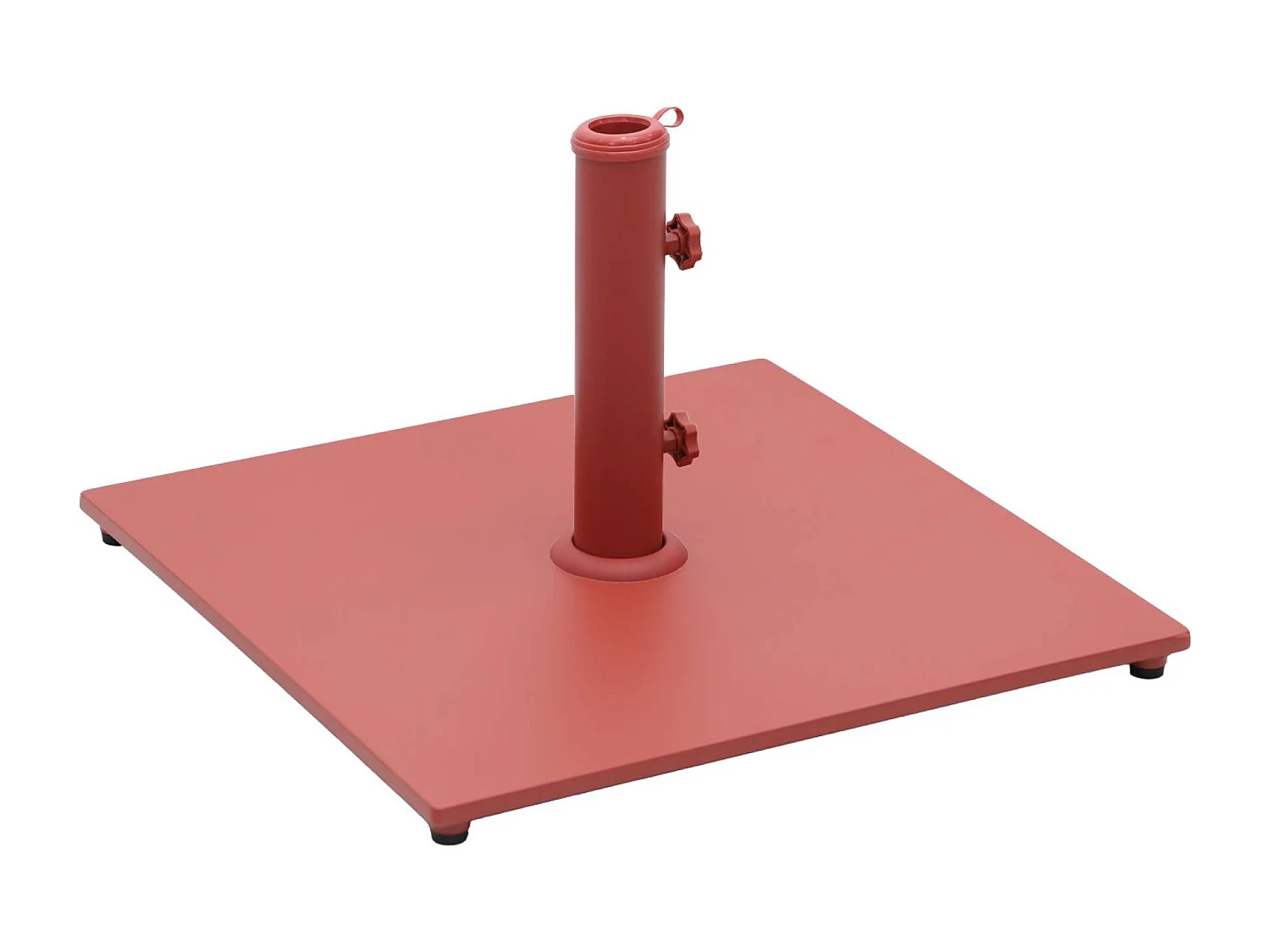 Base cuadrada para parasol de mástil central terracotta