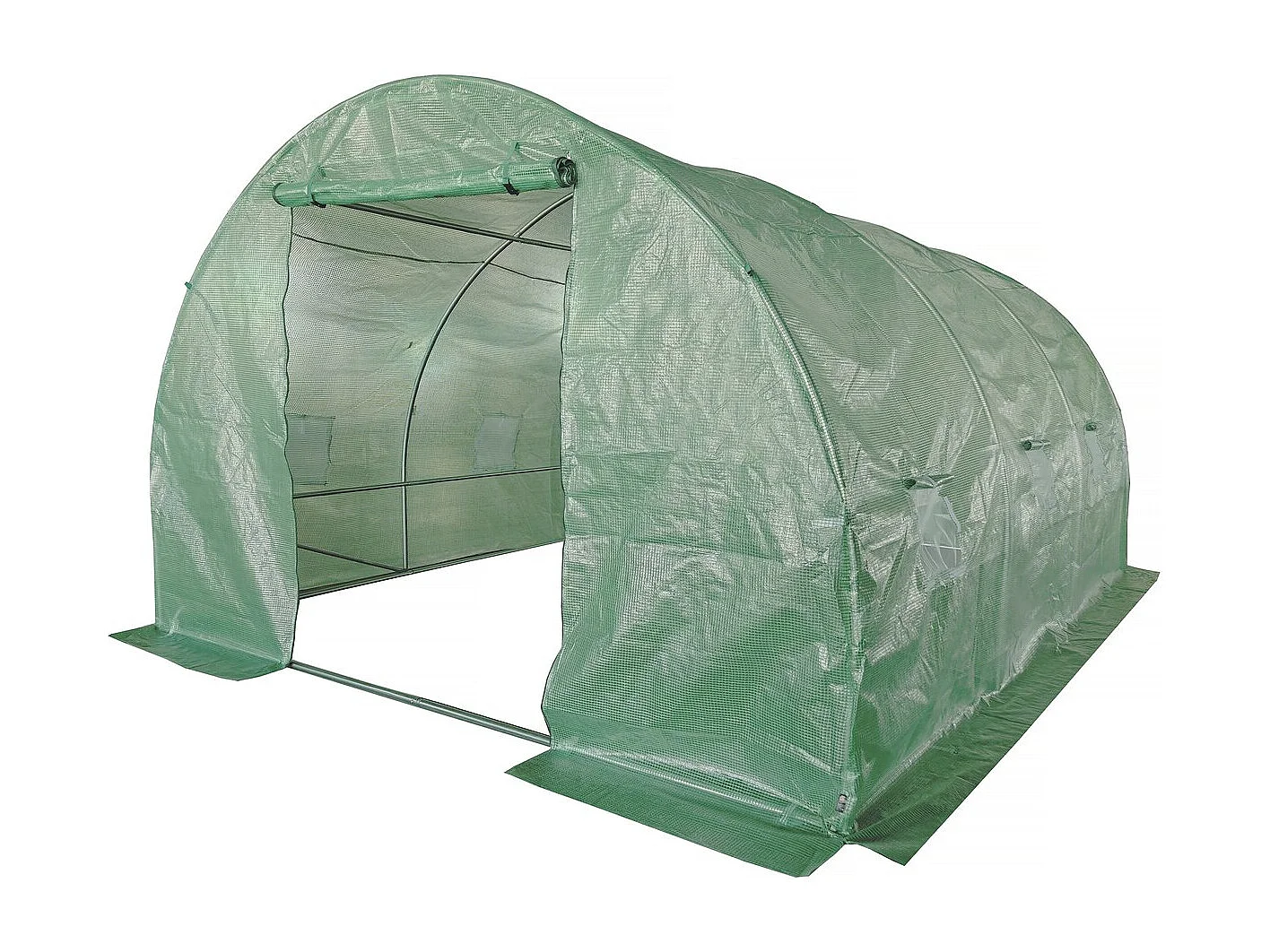 Túnel de invernadero para jardín <<Lys>> - 12 m² - 140 g - Verde