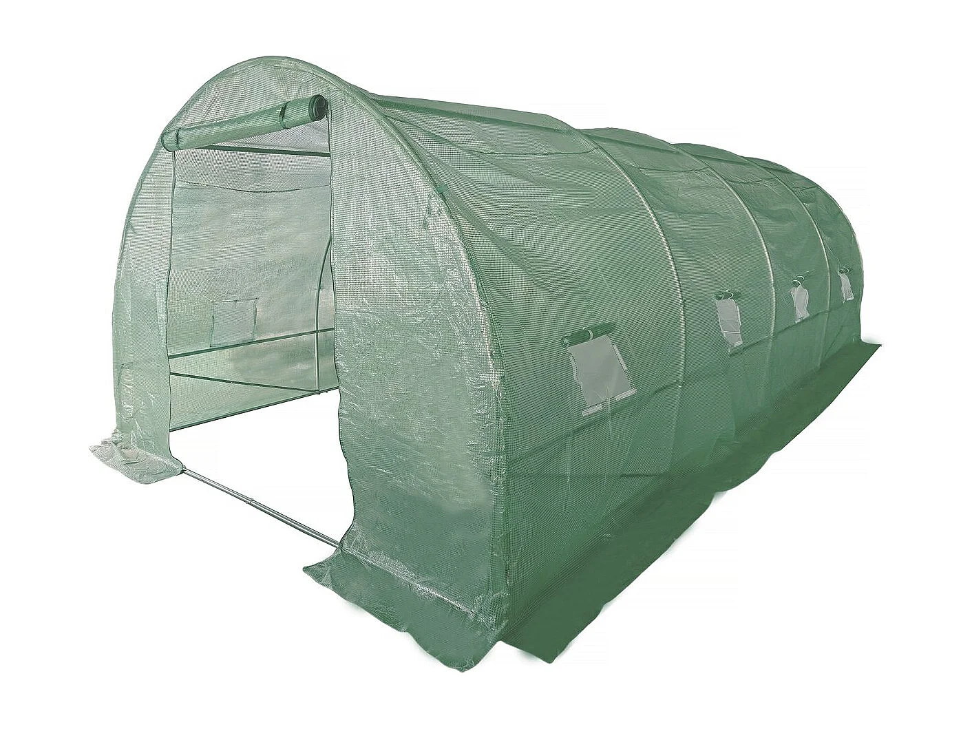 Túnel de invernadero para jardín <<Lys>> - 18 m² - 140 g - Verde