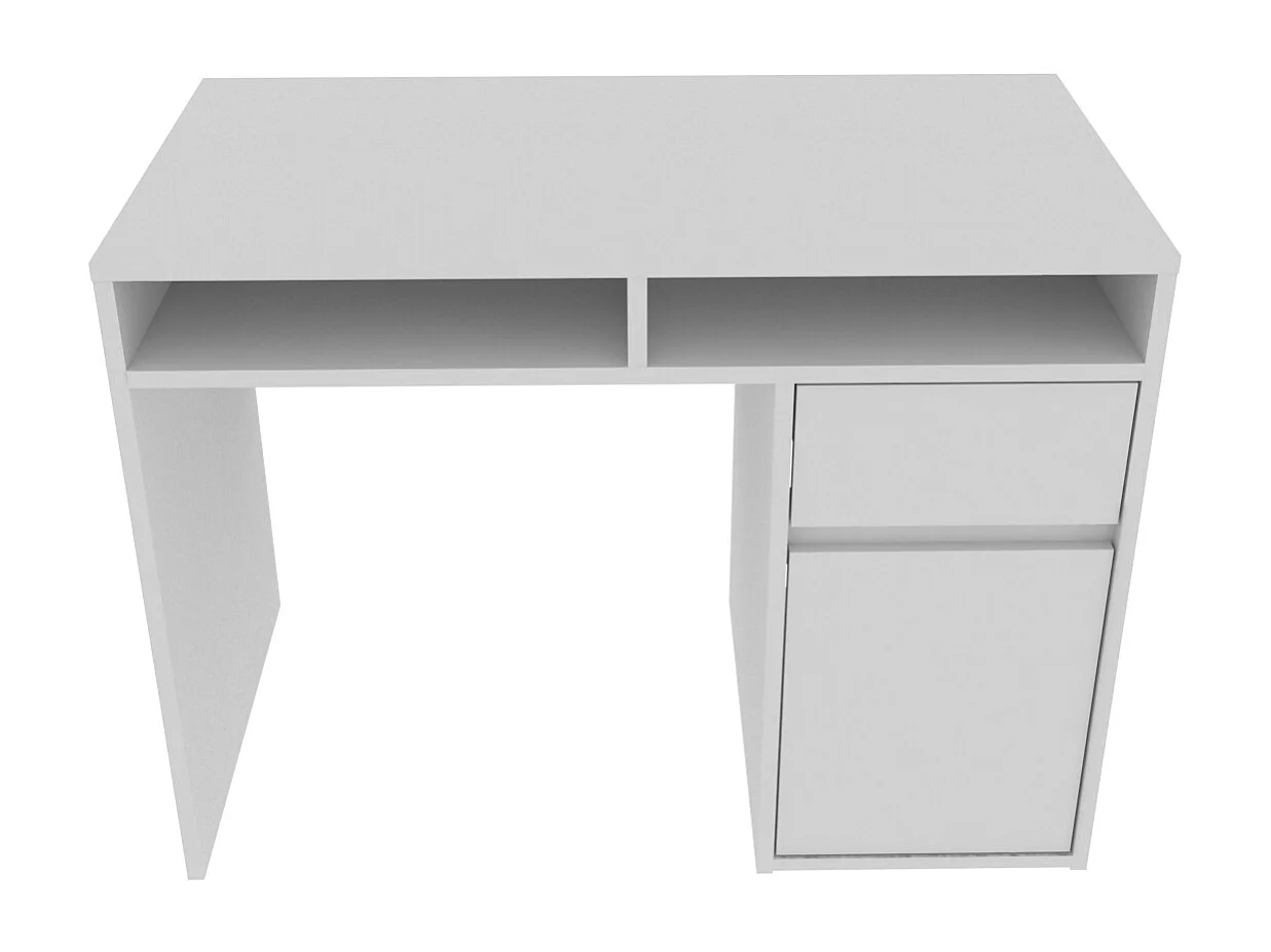 Decorotika Isla  Computer Desk with Cabinet and Drawer - W 100 cm x D 55 cm x H 74 cm