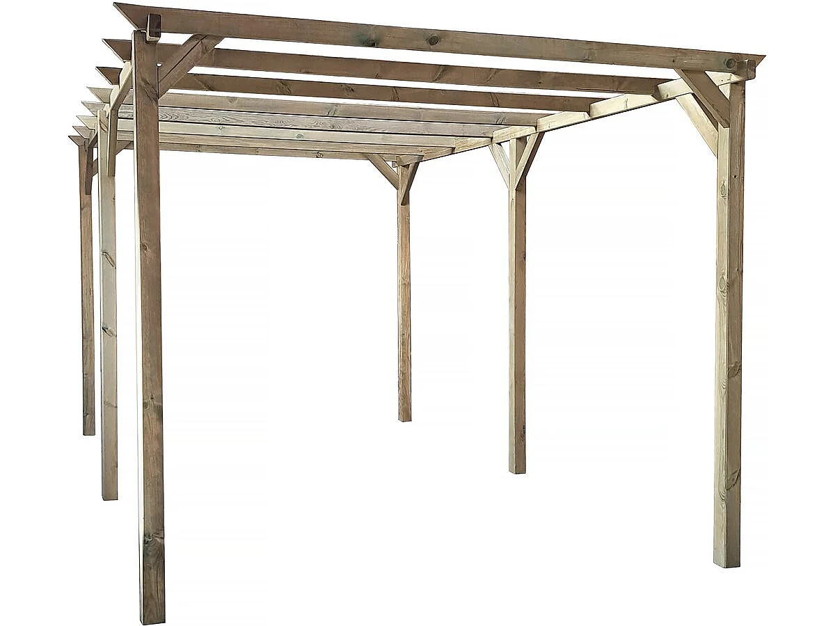 Holz-Sukkah 3 x 5 M mit Stoff - Kasher Lemaehadrin - Skhah nicht enthalten