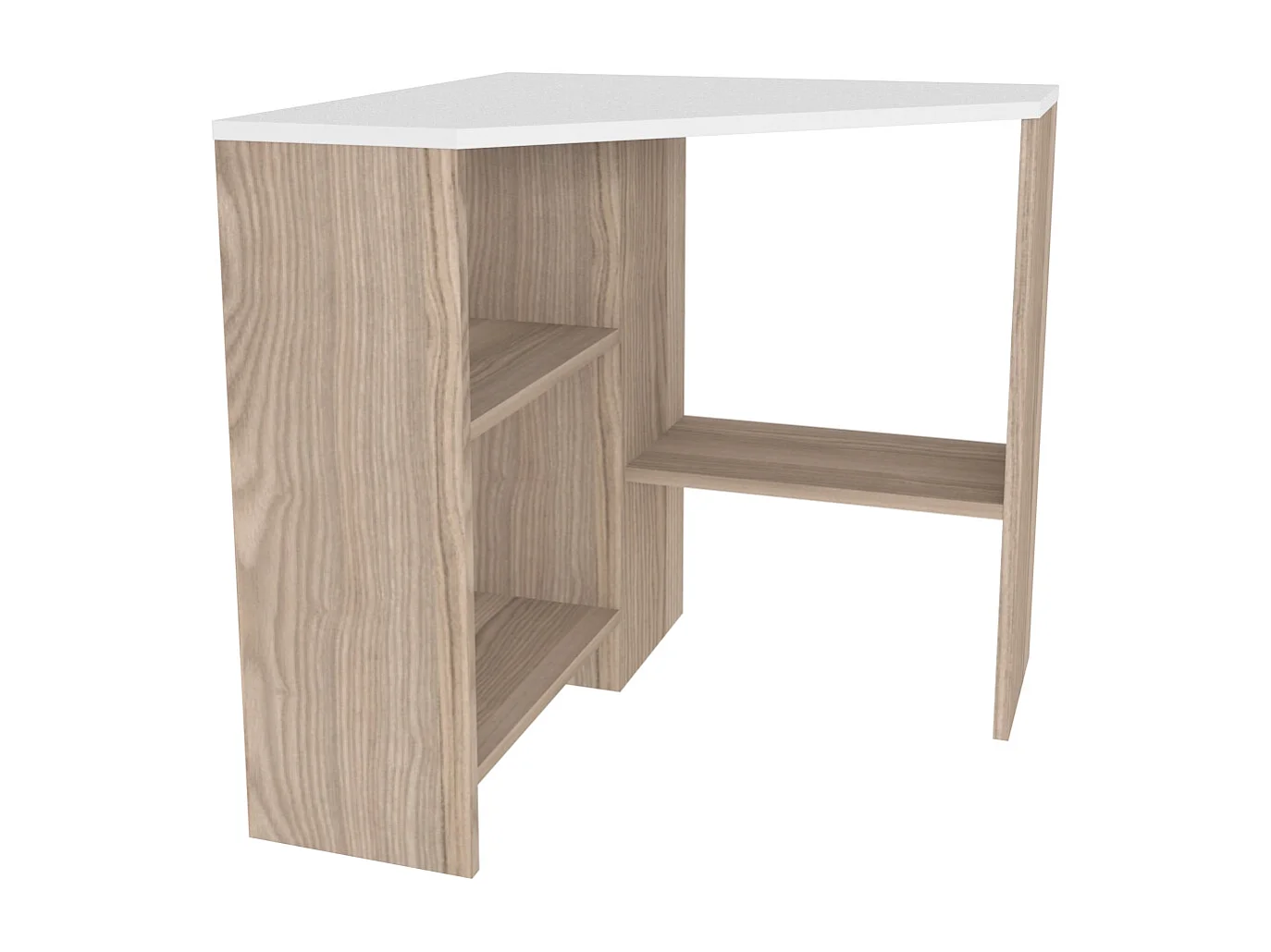 Alison Bureau d'angle modern 72 cm (Cordoba et Blanc)