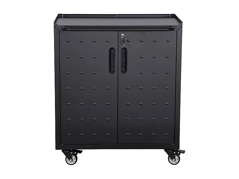 Abri De Jardin Métallique YODOLLA 2 M² – Dimensions 203,4x96,5x141,7 Cm – 2 Portes Coulissantes – Toit En Pente – Pour Vélos, Outils, Moto – Gris Galvanisé
