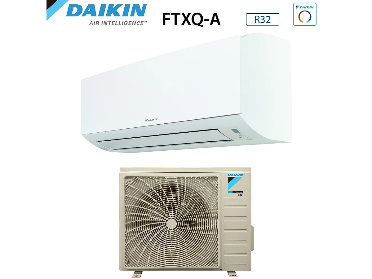 Climatizzatore Condizionatore Daikin Bluevolution Inverter 9000 Btu Ftxq25a + Rxq25a R-32 Wi-Fi Optional A++/A+