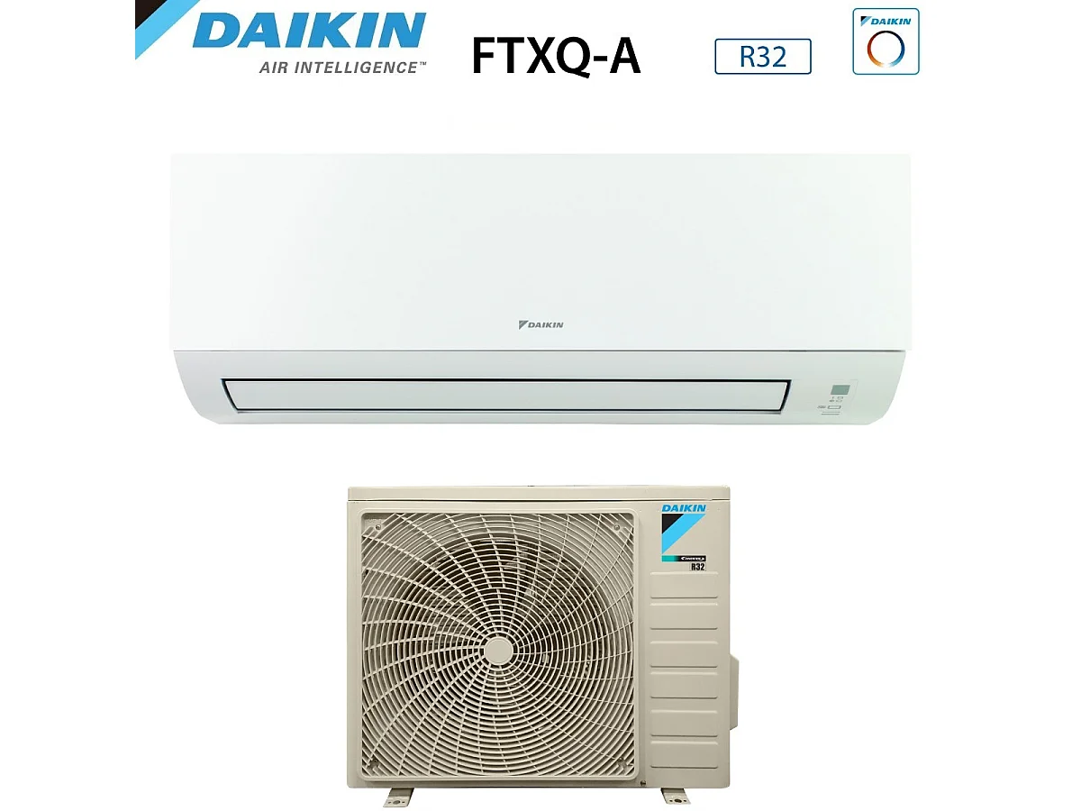 Climatizzatore Condizionatore Daikin Bluevolution Inverter 9000 Btu Ftxq25a + Rxq25a R-32 Wi-Fi Optional A++/A+