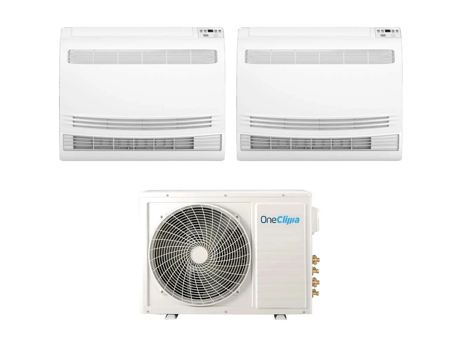 Condizionatore Oneclima Dual Split Console 12+12 Con Mlt18x2/Y24 R-32 Wi-Fi Optional Con Telecomando Di Serie