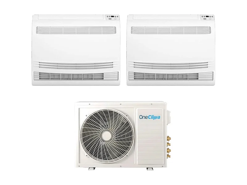 Condizionatore Oneclima Dual Split Console 12+12 Con Mlt18x2/Y24 R-32 Wi-Fi Optional Con Telecomando Di Serie