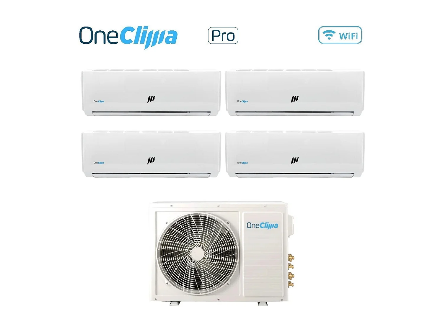 Condizionatore Quadri Split Oneclima Pro 9+9+9+12 Con Mlt32x4/Y24 R-32 Wi-Fi Optional