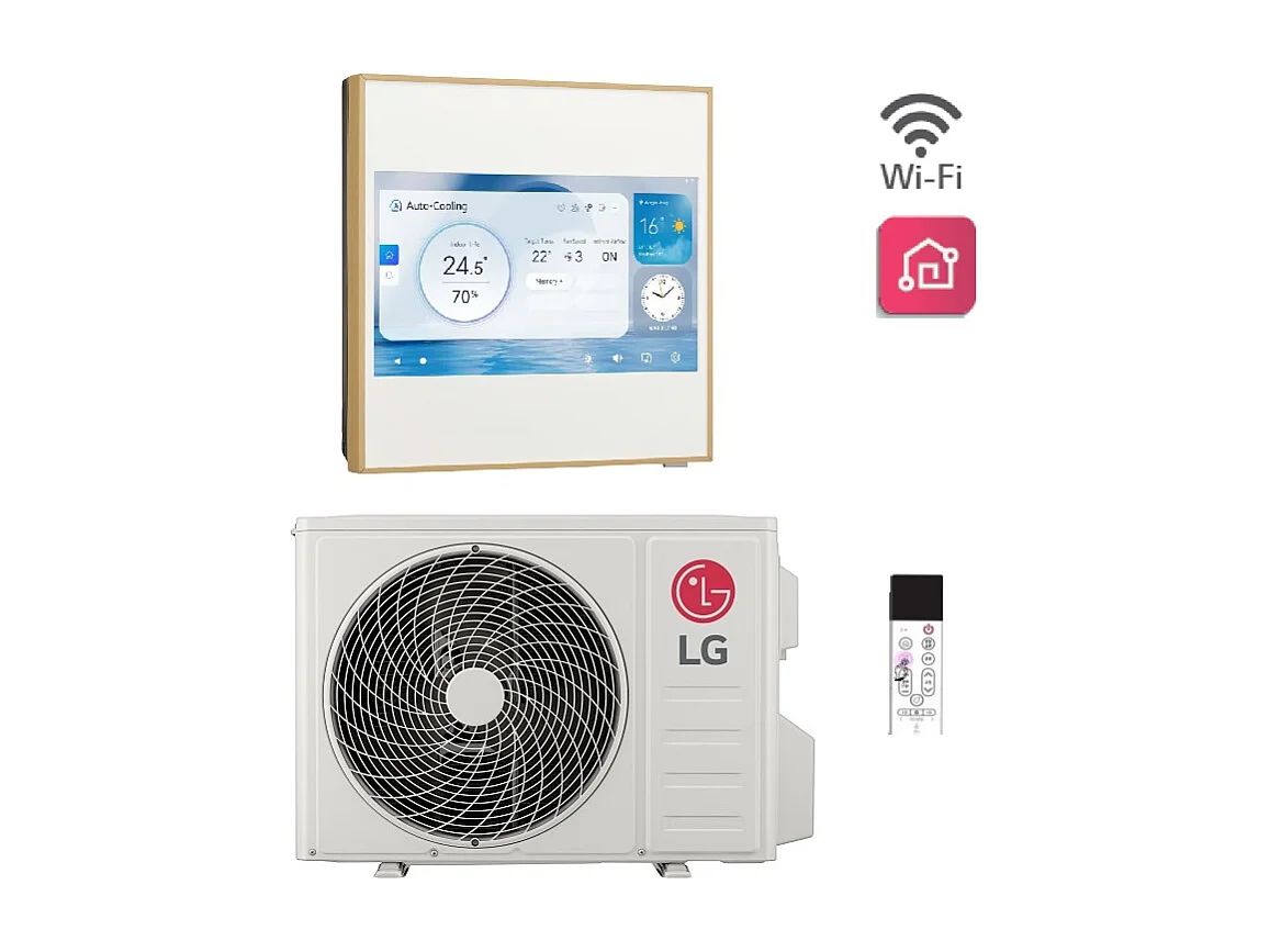 Climatizzatore Condizionatore Lg Artcool Gallery Lcd 9000 Btu A09ga2 R-32 Wi-Fi Integrato A++/A+