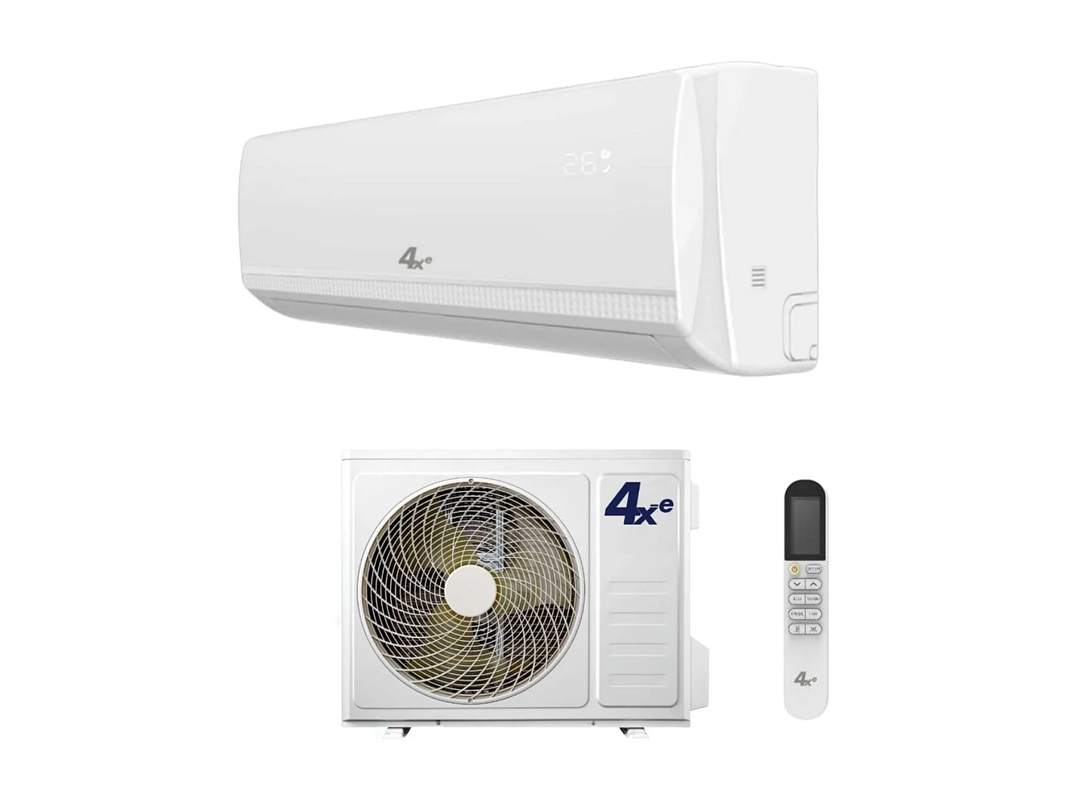 Climatizzatore Condizionatore 4xe Inverter Serie Winter 24000 Btu R-32 Wi-Fi Optional Alexa Google Home A++/A+
