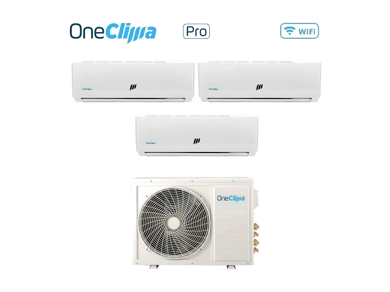 Condizionatore Trial Split Oneclima Pro 9+9+12 Con Mlt27x3/Y24 R-32 Wi-Fi Optional