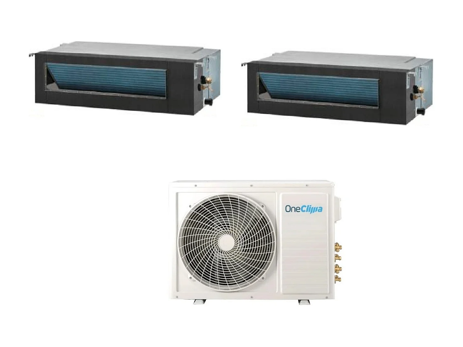 Condizionatore Oneclima Dual Split Canalizzato 12+18 Con Mlt27x3/Y24 R-32 Wi-Fi Optional Con Telecomando Di Serie Incluso
