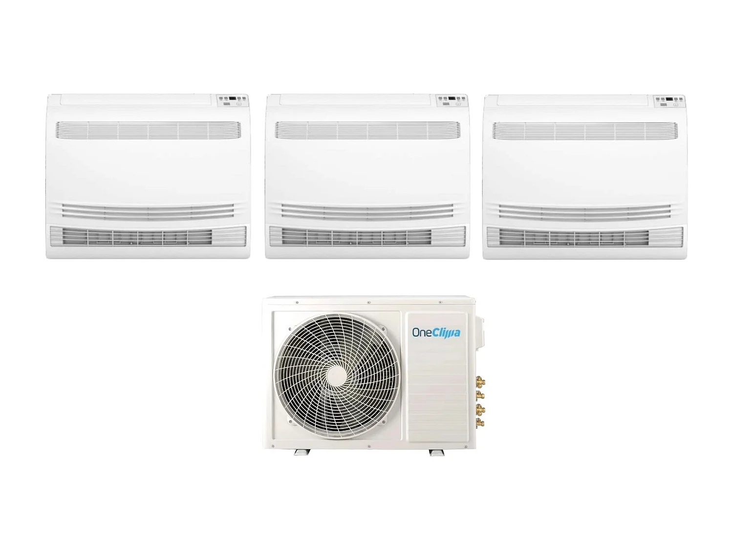 Condizionatore Oneclima Trial Split Console 12+12+12 Con Mlt27x3/Y24 R-32 Wi-Fi Optional Con Telecomando Di Serie