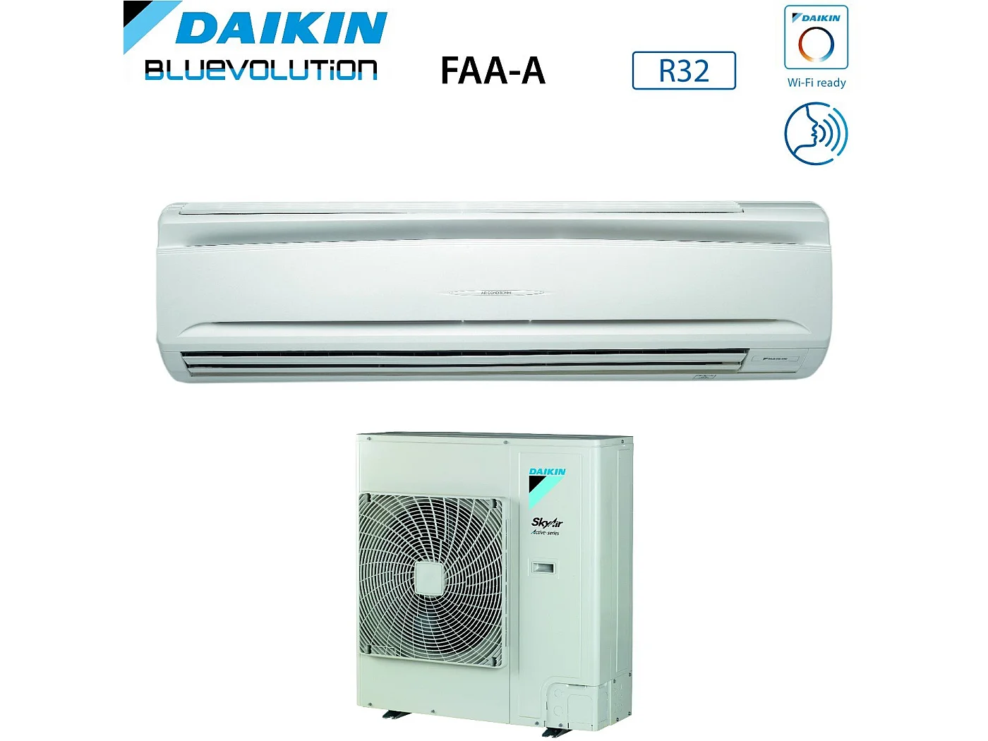 Climatizzatore Condizionatore Daikin Bluevolution Skyair Active-Series Inverter Serie Faa-A 36000 Btu Faa100a + Azas100mv1 R-32 Wi-Fi Optional Classe