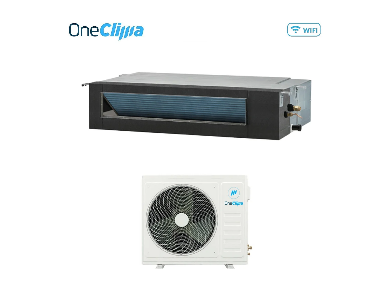 Climatizzatore Condizionatore Oneclima Inverter Canalizzato 12000 Btu Air 12 Cnl-M R-32 Wi-Fi Optional Con Telecomando Di Serie Incluso