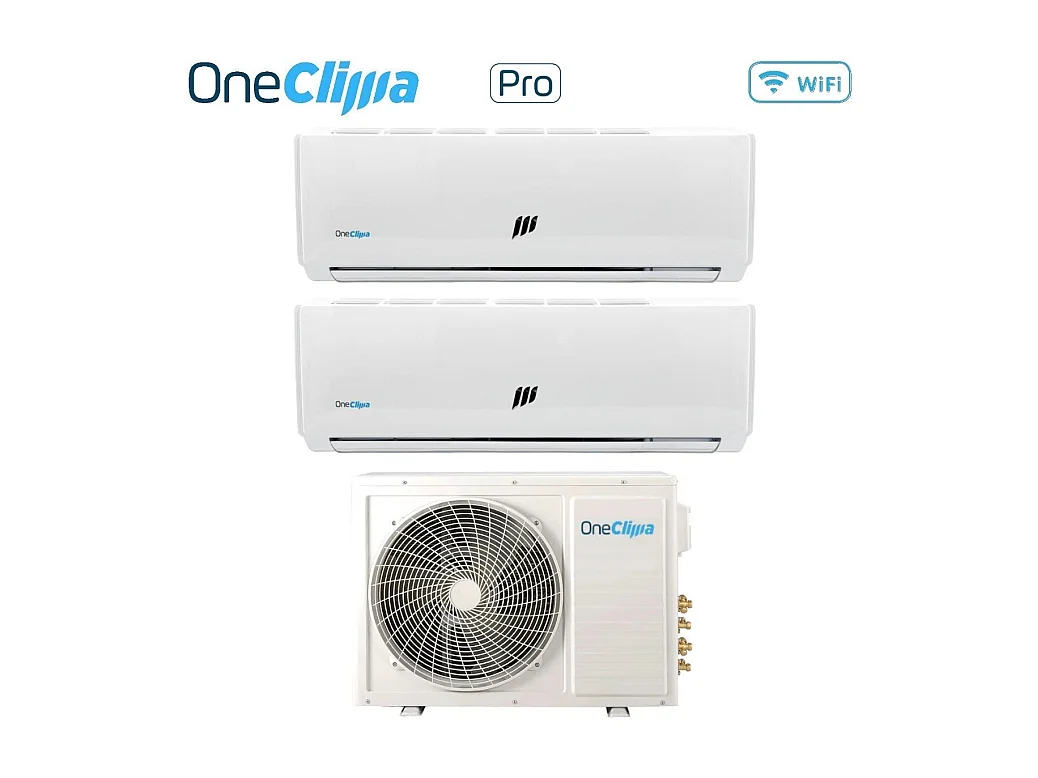Condizionatore Dual Split Oneclima Pro 18+18 Con Mlt27x3/Y24 R-32 Wi-Fi Optional