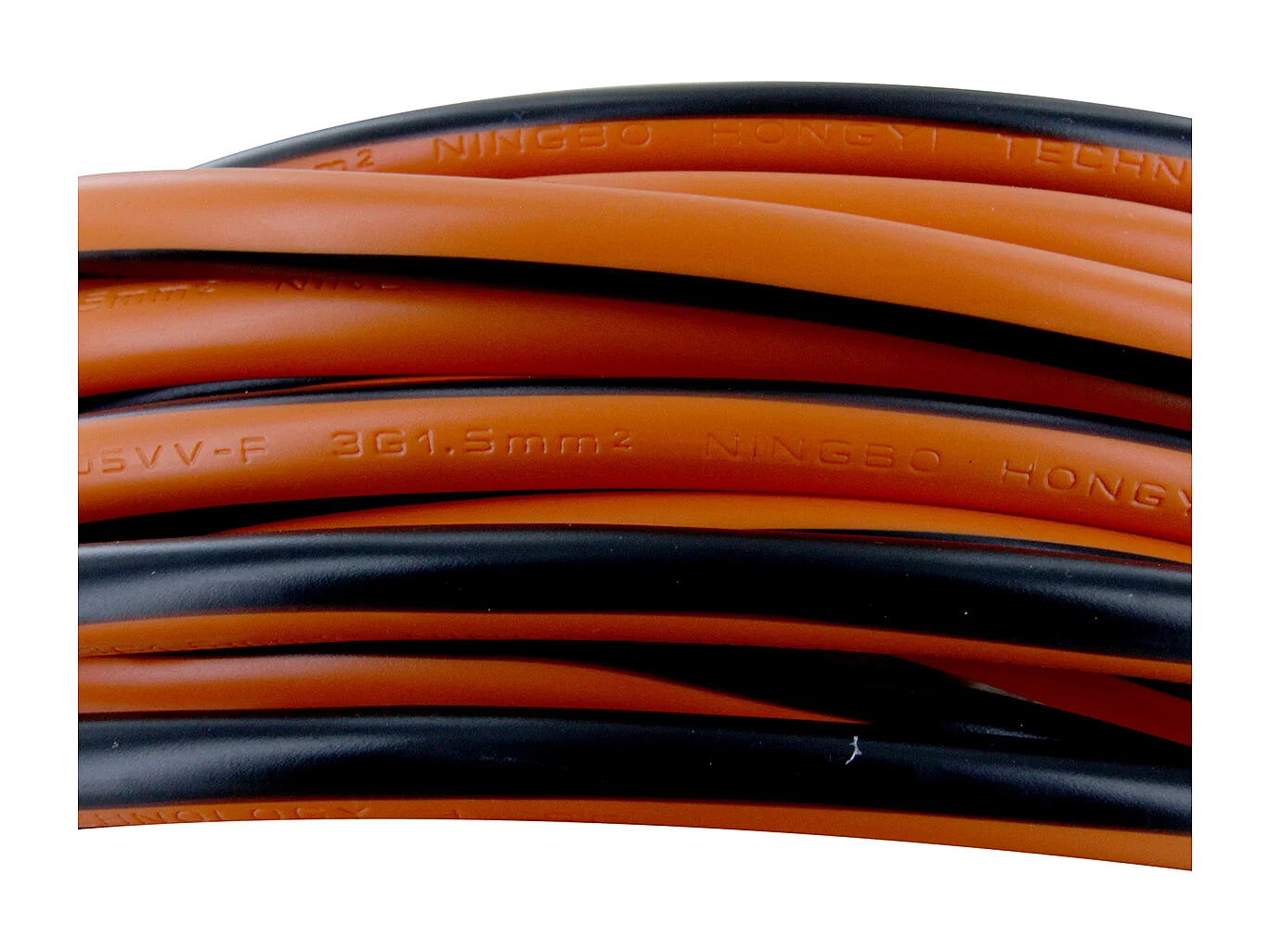 Prolongateur H05VVF 3x1,5mm² 20m noir/orange - Chacon
