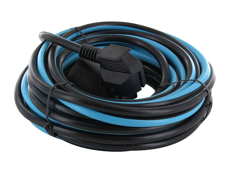 Prolongateur H05VVF 3x1,5mm² 20m noir/bleu - Chacon