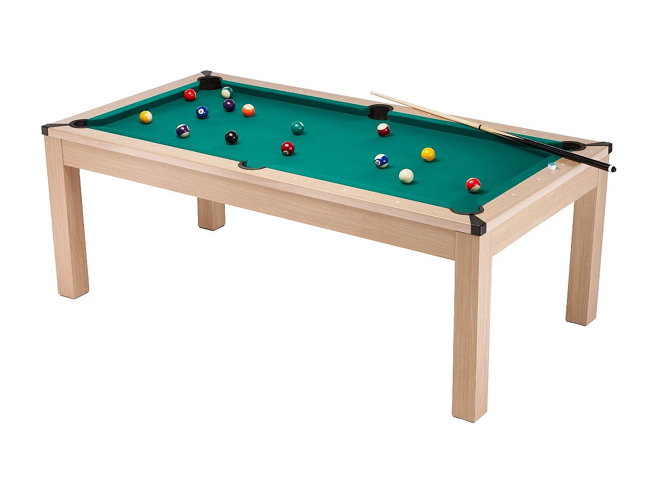 Table de salle à manger 3 en 1 avec billard et ping pong