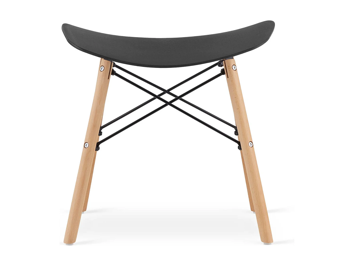 Tabouret Valora CORFU noir, design ergonomique pour la cuisine