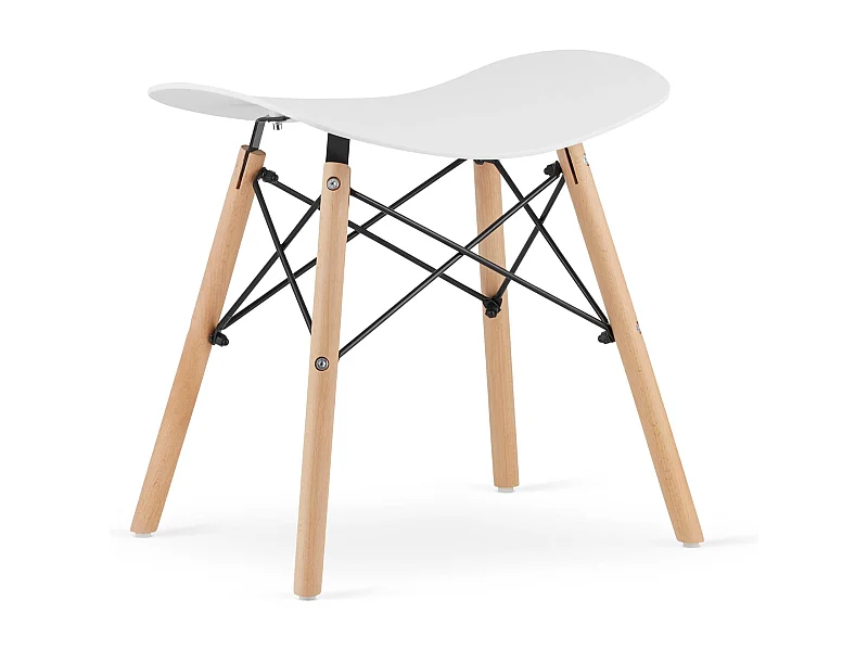 Tabouret Valora CORFU blanc, design ergonomique pour la cuisine