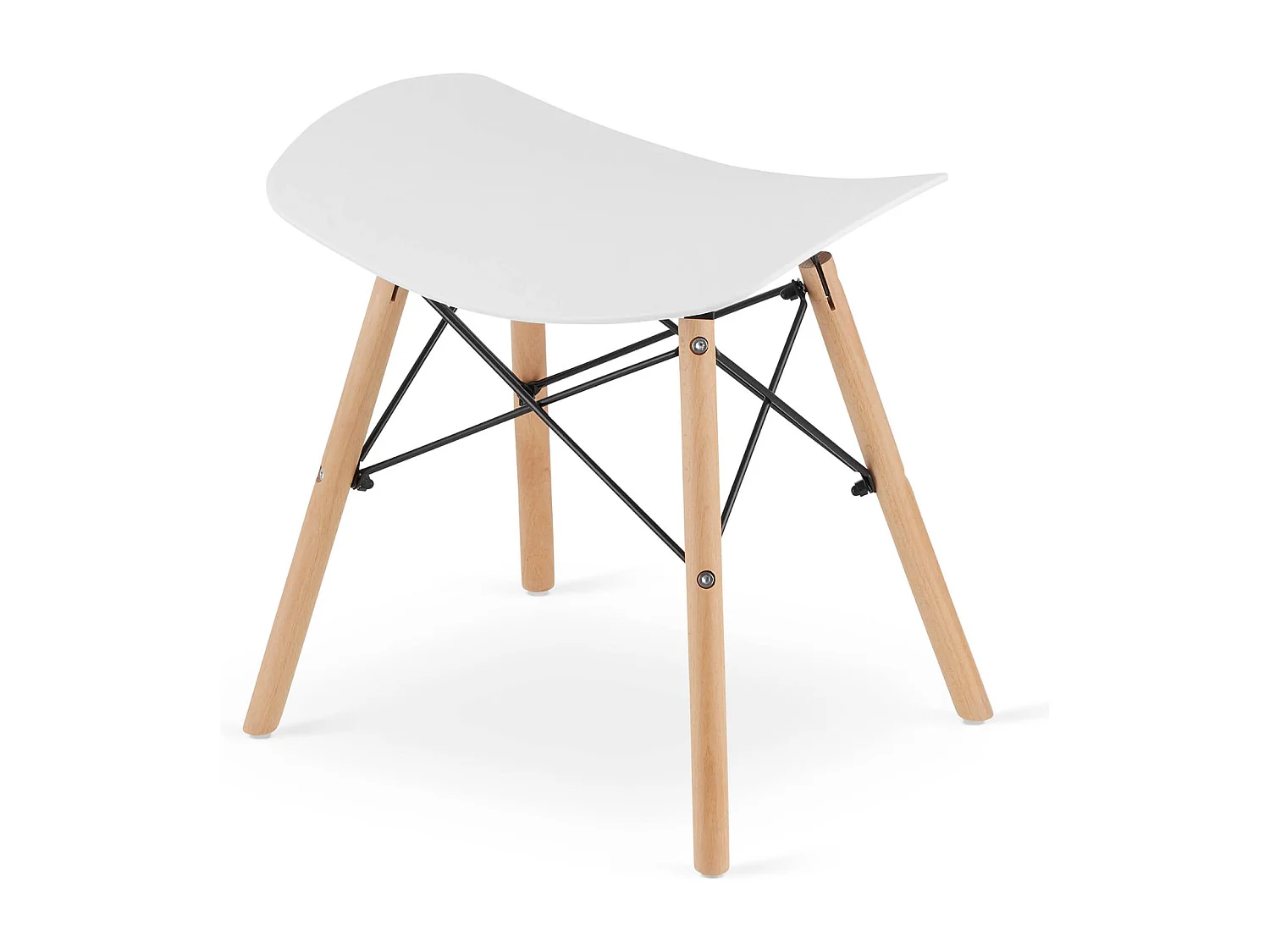 Valora CORFU Hocker, weiß, ergonomisches Design für die Küche