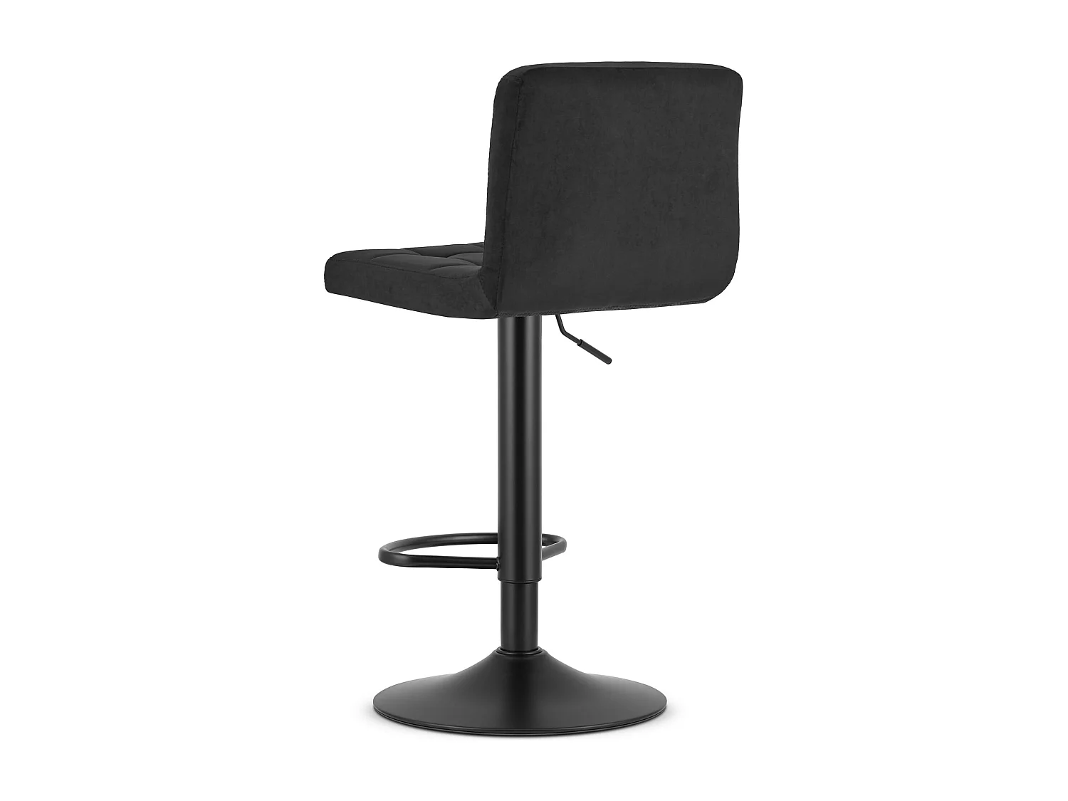 Tabouret pivotant Valora HAXU en velours noir réglable