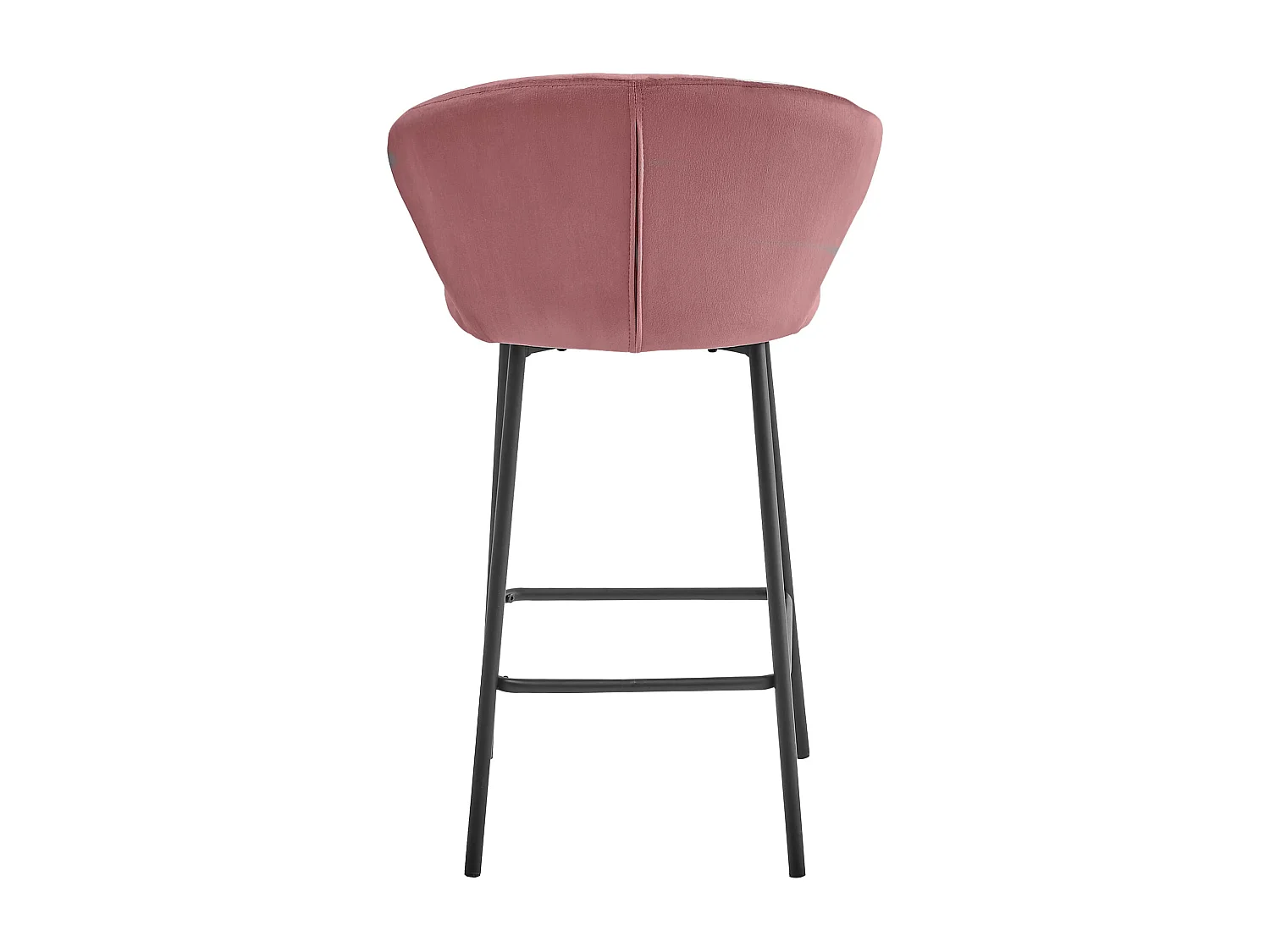 Tabouret Valora GATTA en velours rose foncé, design moderne pour la cuisine (x4)
