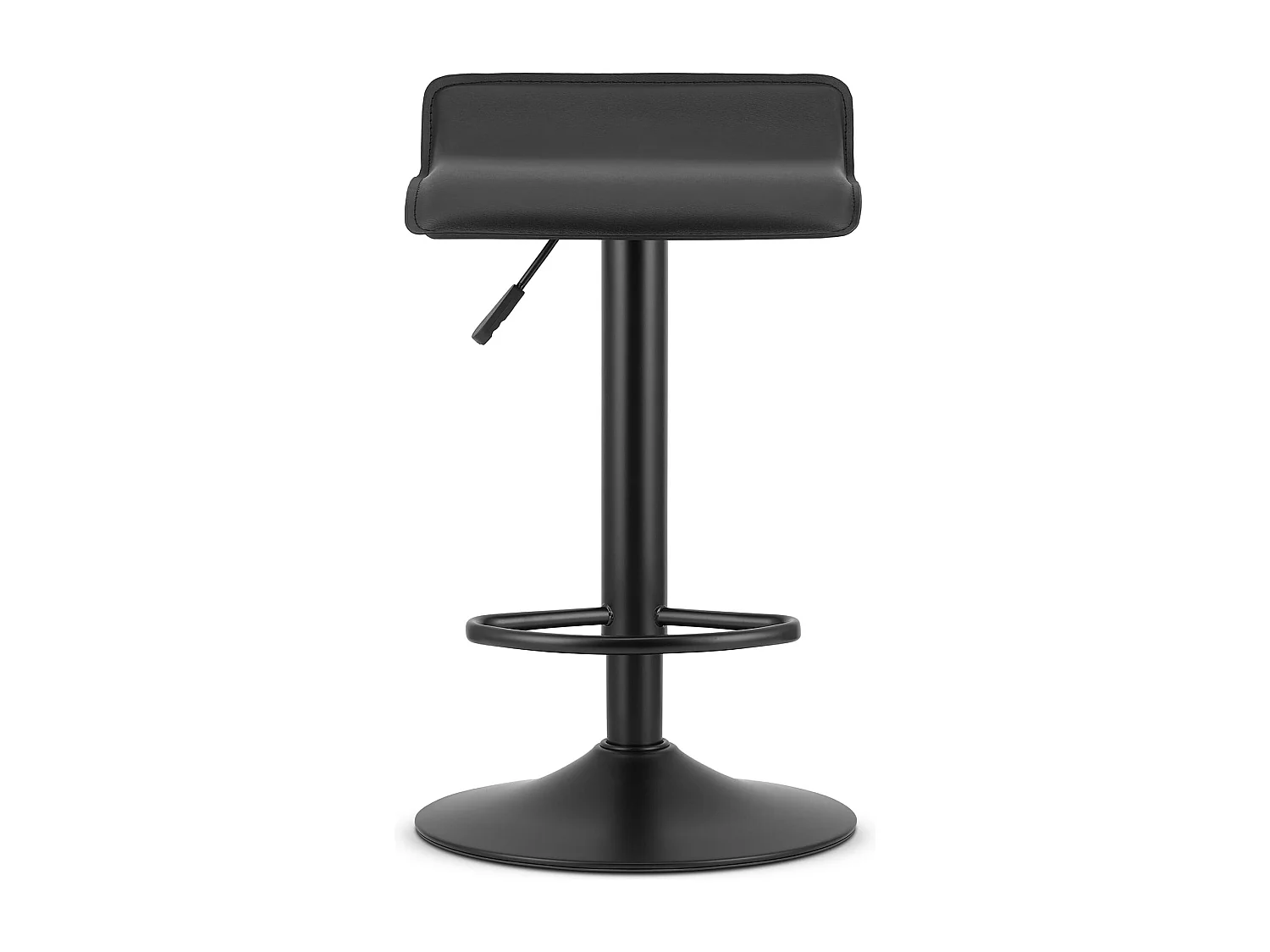 Tabouret pivotant Valora YERR en similicuir noir réglable
