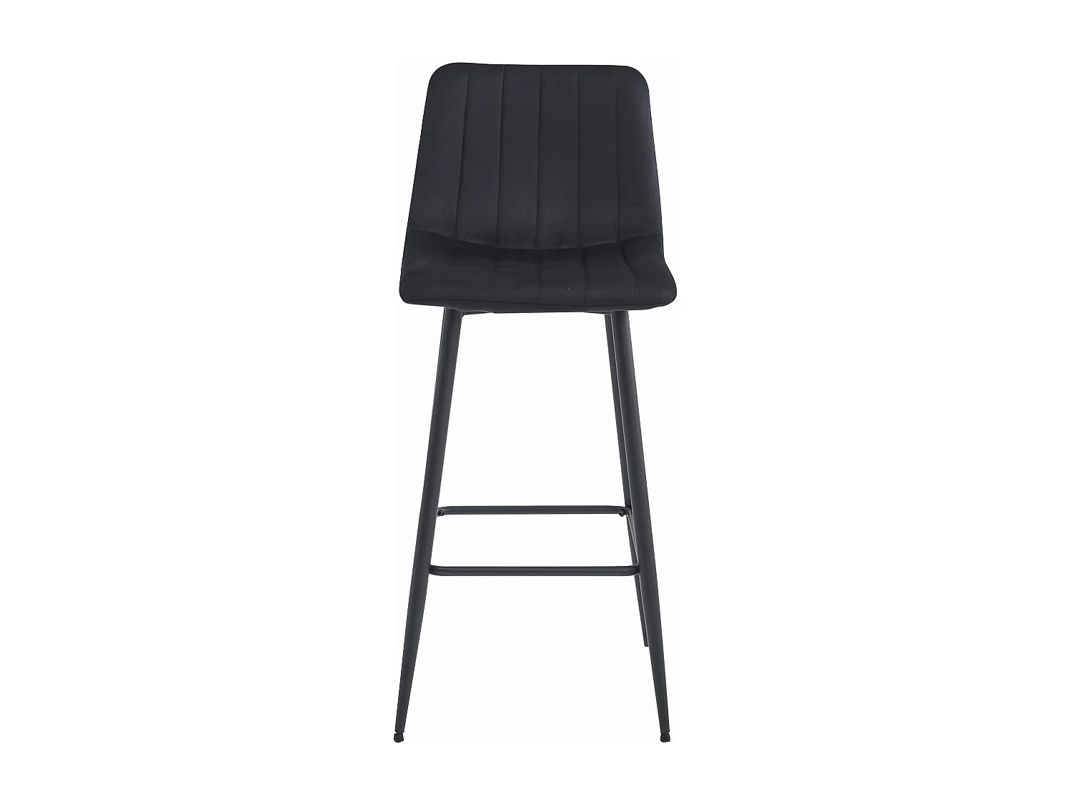 Valora POZZA Stołek Czarny Aksamitny Ergonomiczny Design do Kuchni x2