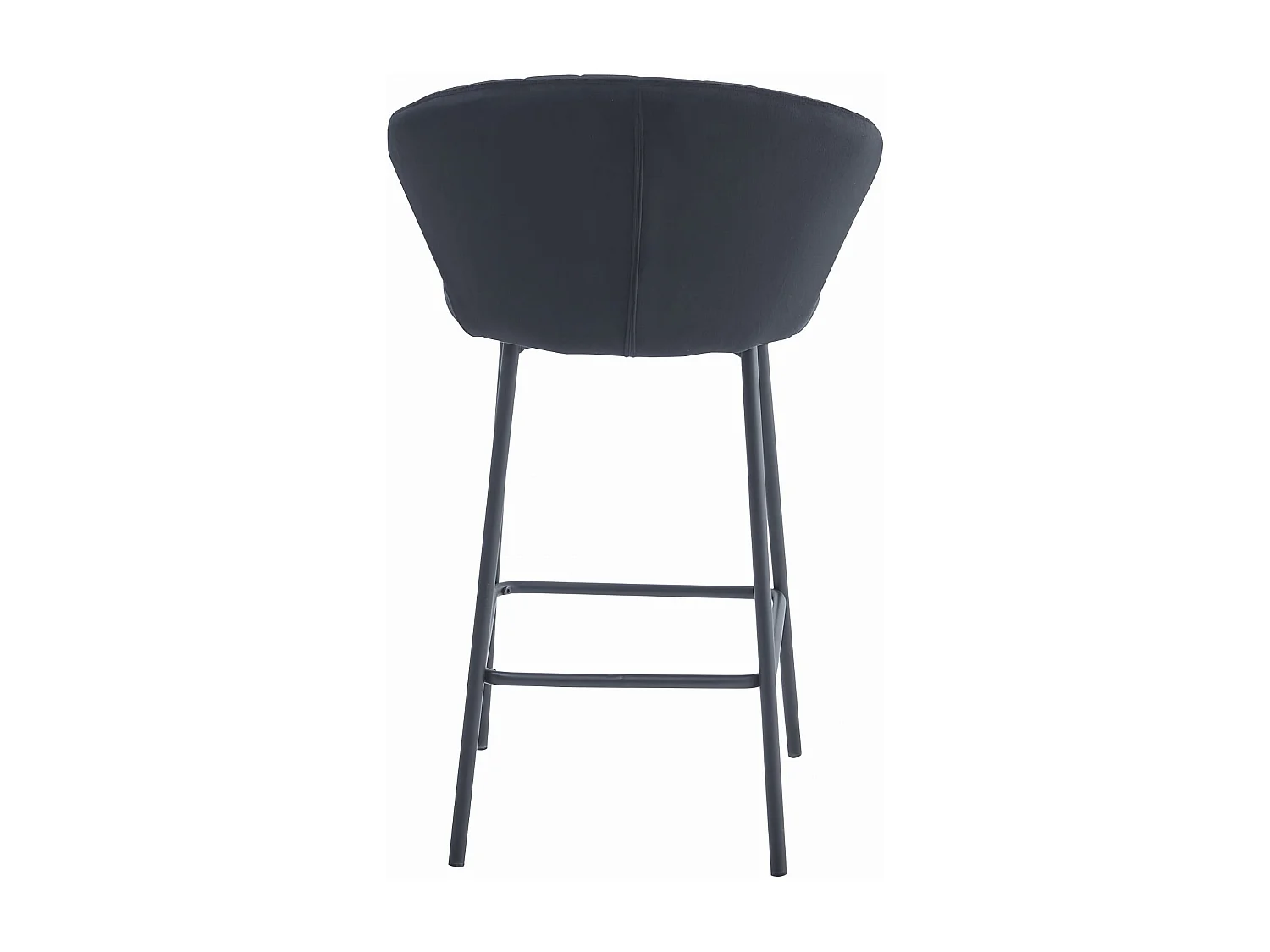 Sgabello Valora GATTA in velluto nero dal design ergonomico per la cucina