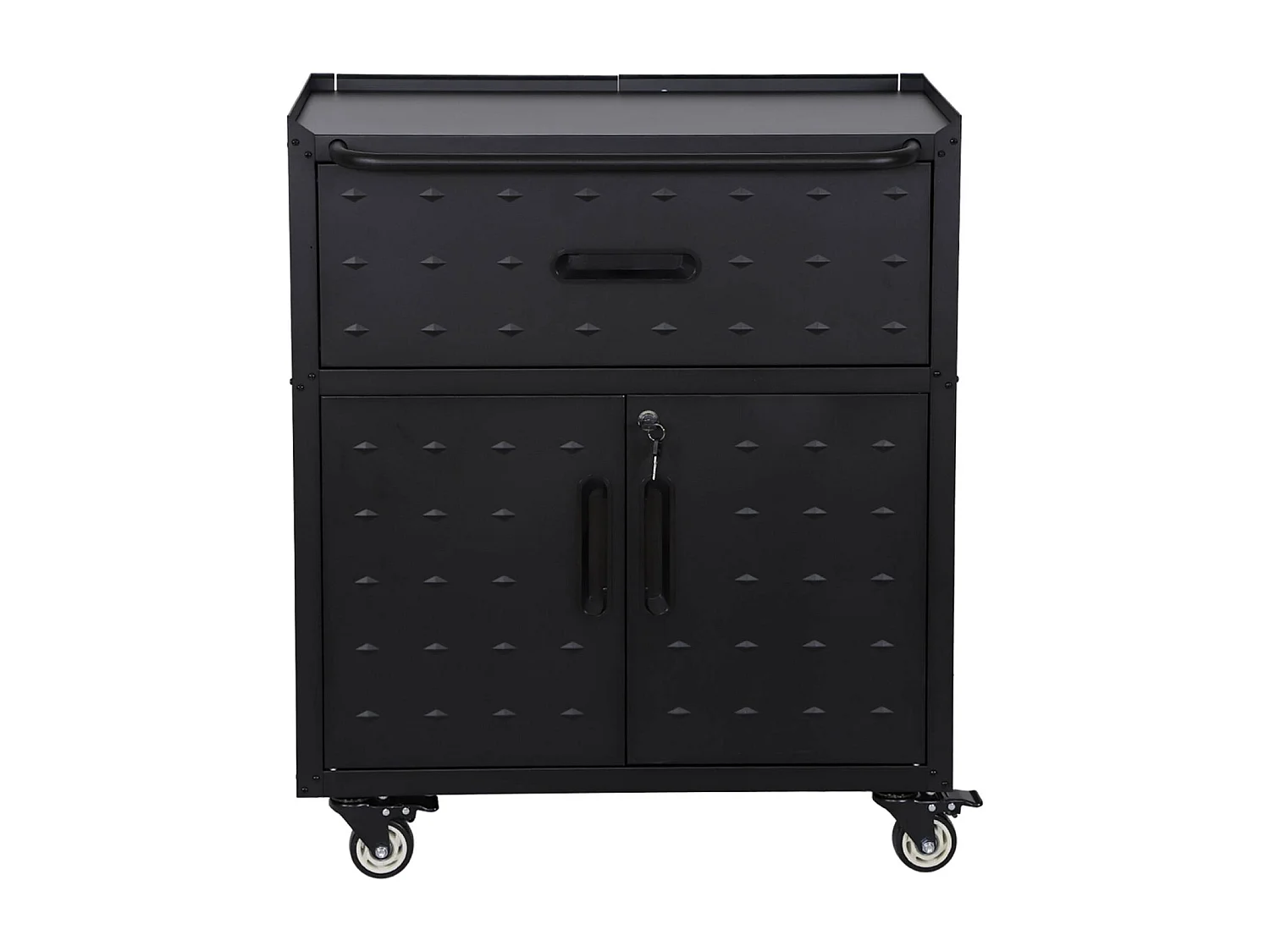 Mueble bajo de almacenamiento para garaje con 1 cajón y 2 puertas