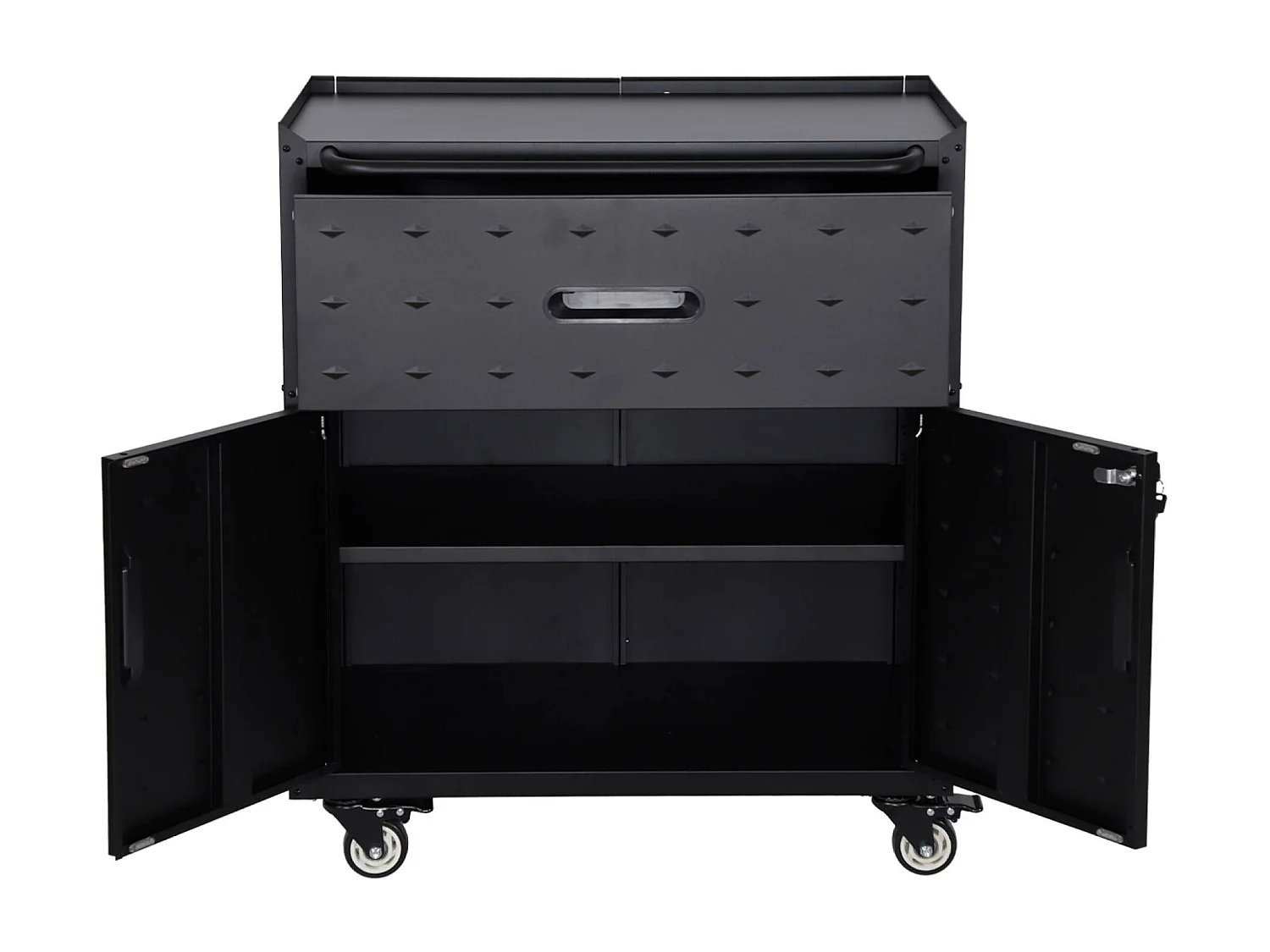 Mueble bajo de almacenamiento para garaje con 1 cajón y 2 puertas