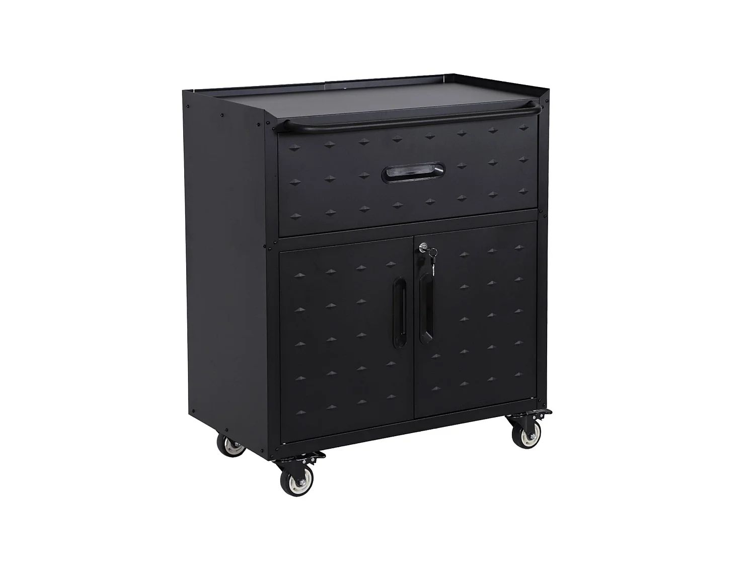 Mueble bajo de almacenamiento para garaje con 1 cajón y 2 puertas