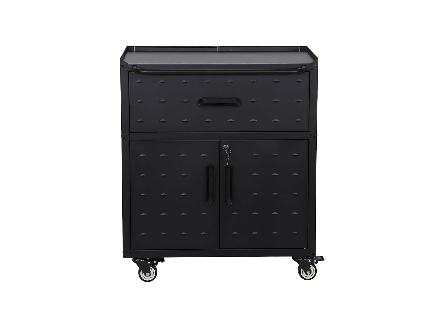 Mueble bajo de almacenamiento para garaje con 1 cajón y 2 puertas