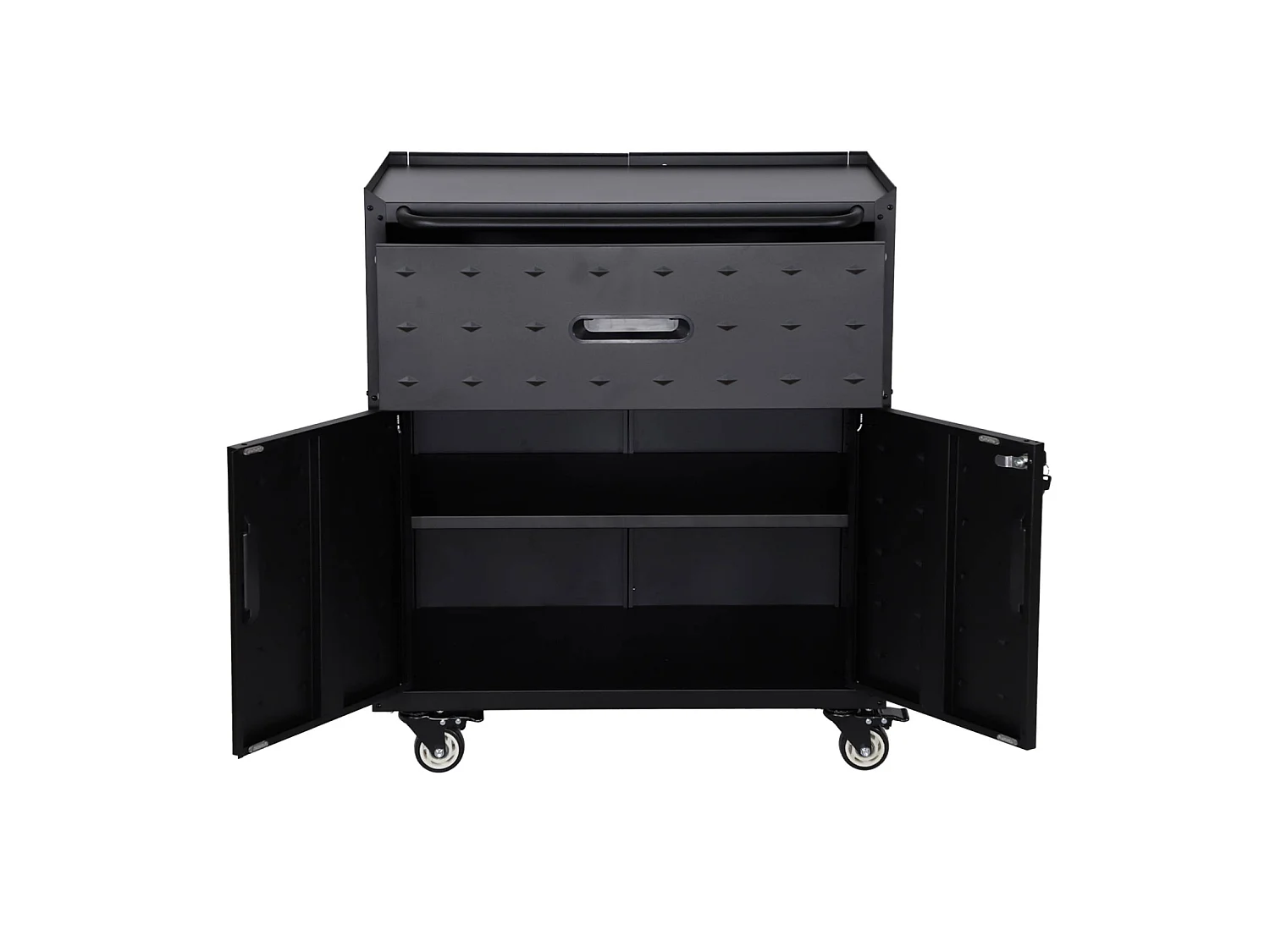 Mueble bajo de almacenamiento para garaje con 1 cajón y 2 puertas