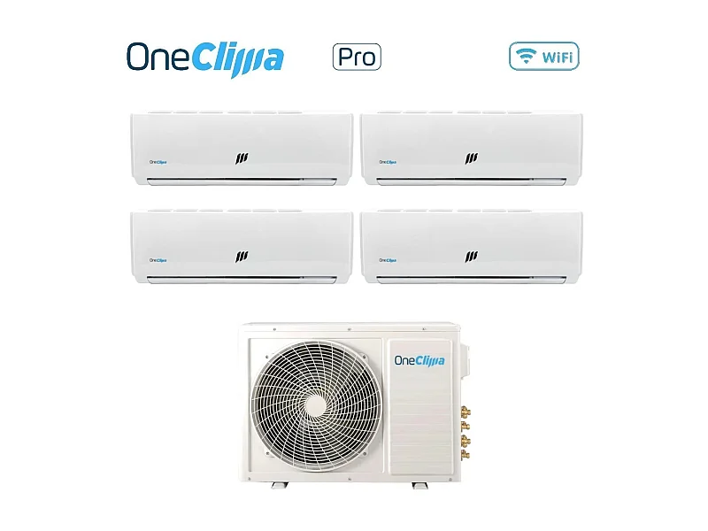 Condizionatore Quadri Split Oneclima Pro 9+9+9+18 Con Mlt32x4/Y24 R-32 Wi-Fi Optional
