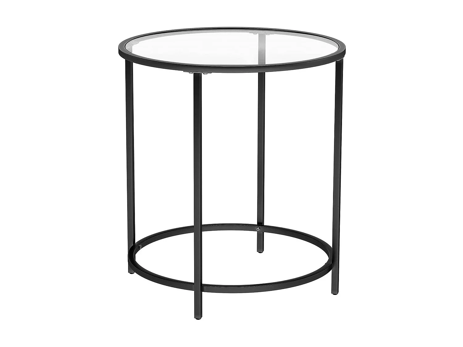 Valora TABLE RONDE Table basse avec plateau en verre pour salon