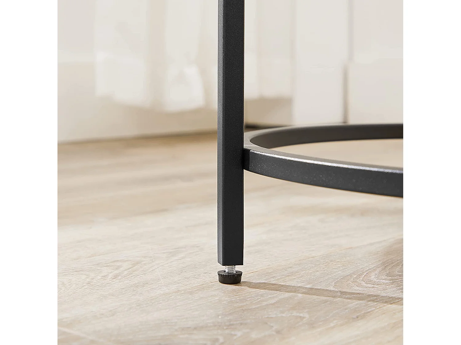 Valora TABLE RONDE Table basse avec plateau en verre pour salon