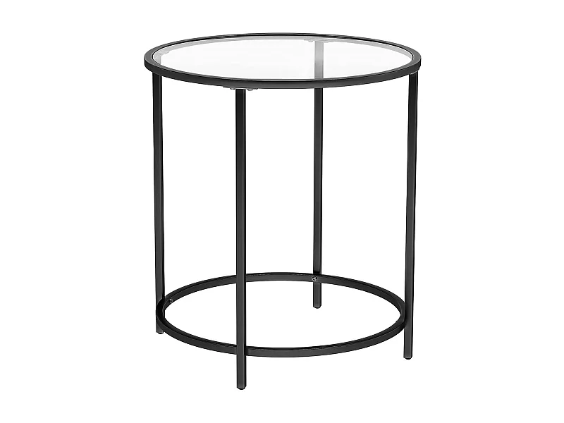 Valora TABLE RONDE Table basse avec plateau en verre pour salon