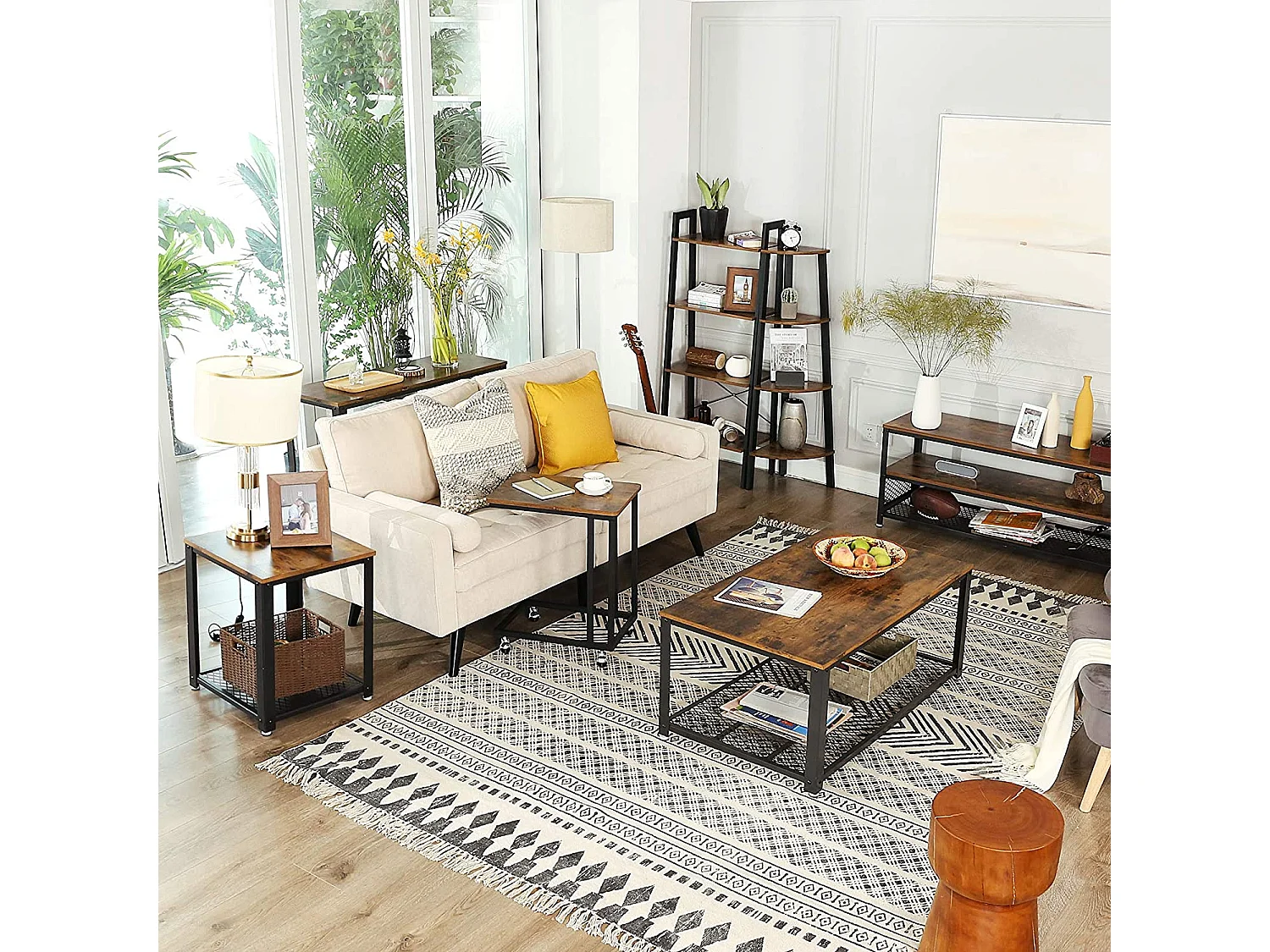 Stolik kawowy Valora Table Cabinet w stylu rustykalnym