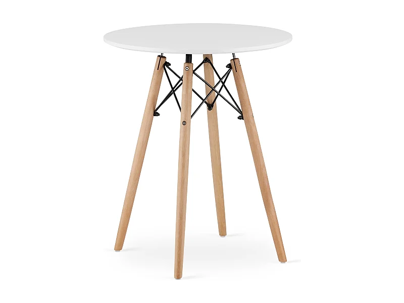 Valora KOVA Ronde Tafel Witte Beukenpoten 60cm