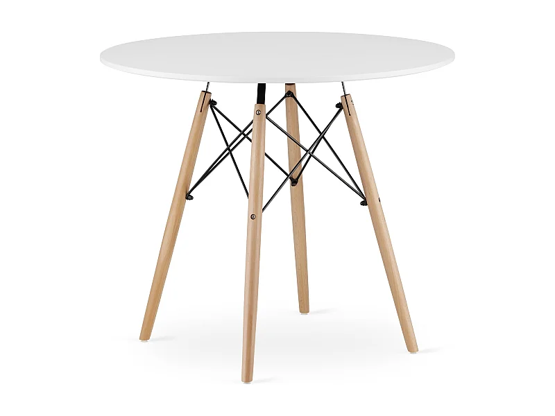 Table ronde Valora KOVA TODI 90 cm - Blanche