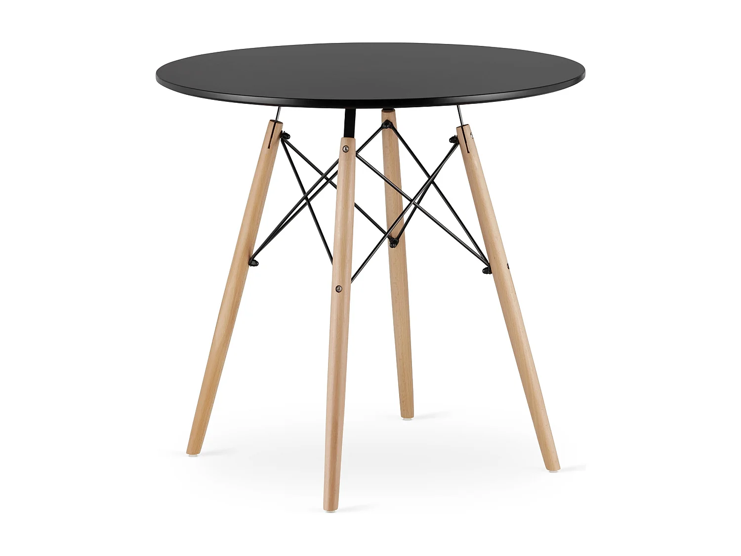 Table ronde Valora KOVA TODI 80 cm - Noire