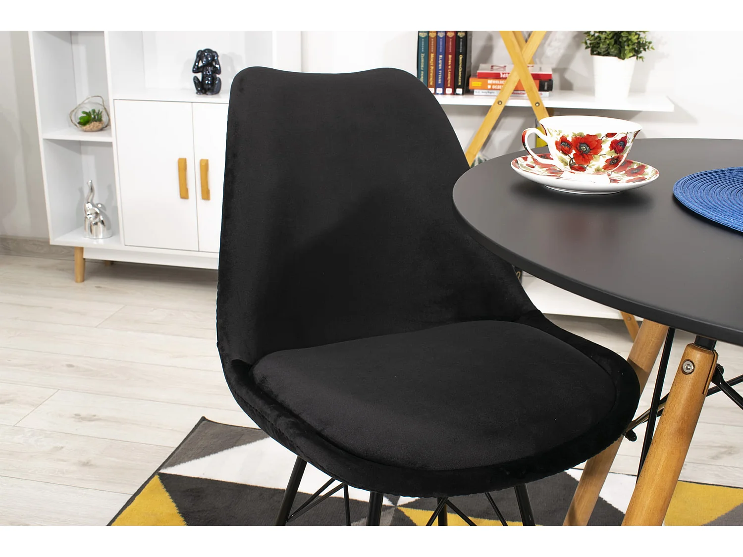 Table ronde Valora KOVA TODI 80 cm - Noire