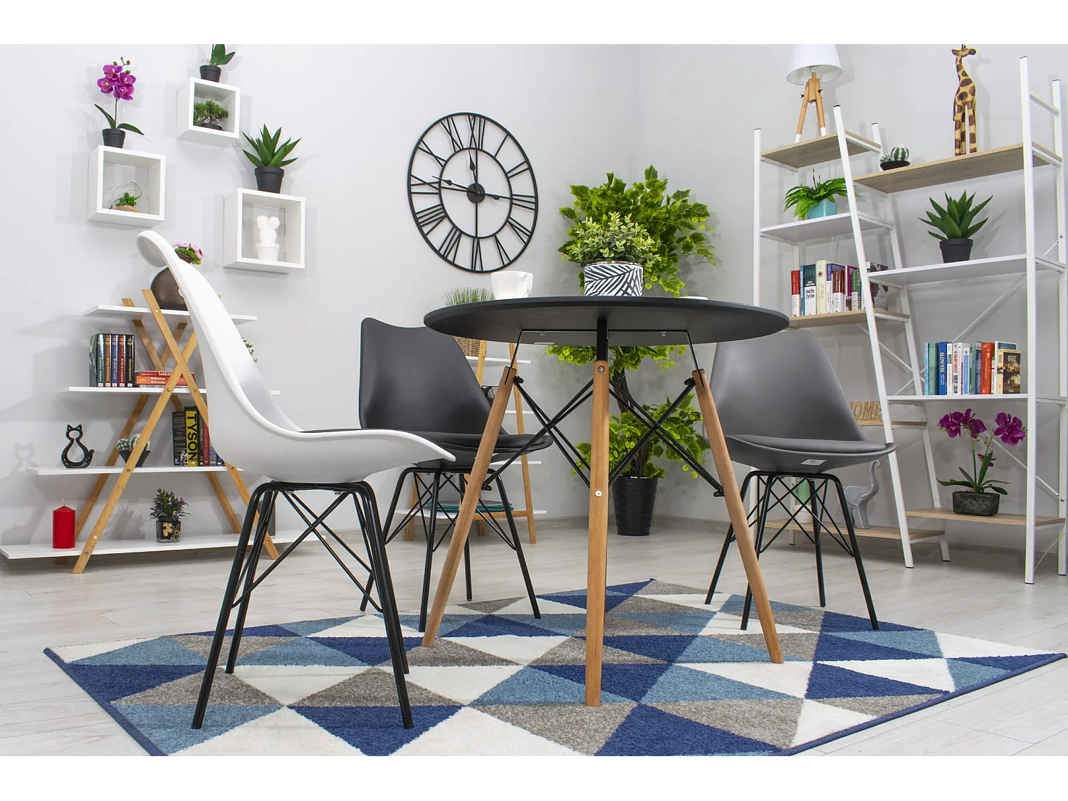 Table ronde Valora KOVA TODI 80 cm - Noire