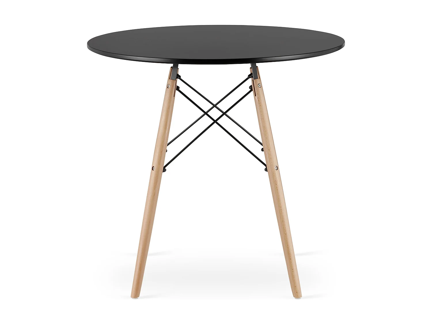 Table ronde Valora KOVA TODI 80 cm - Noire