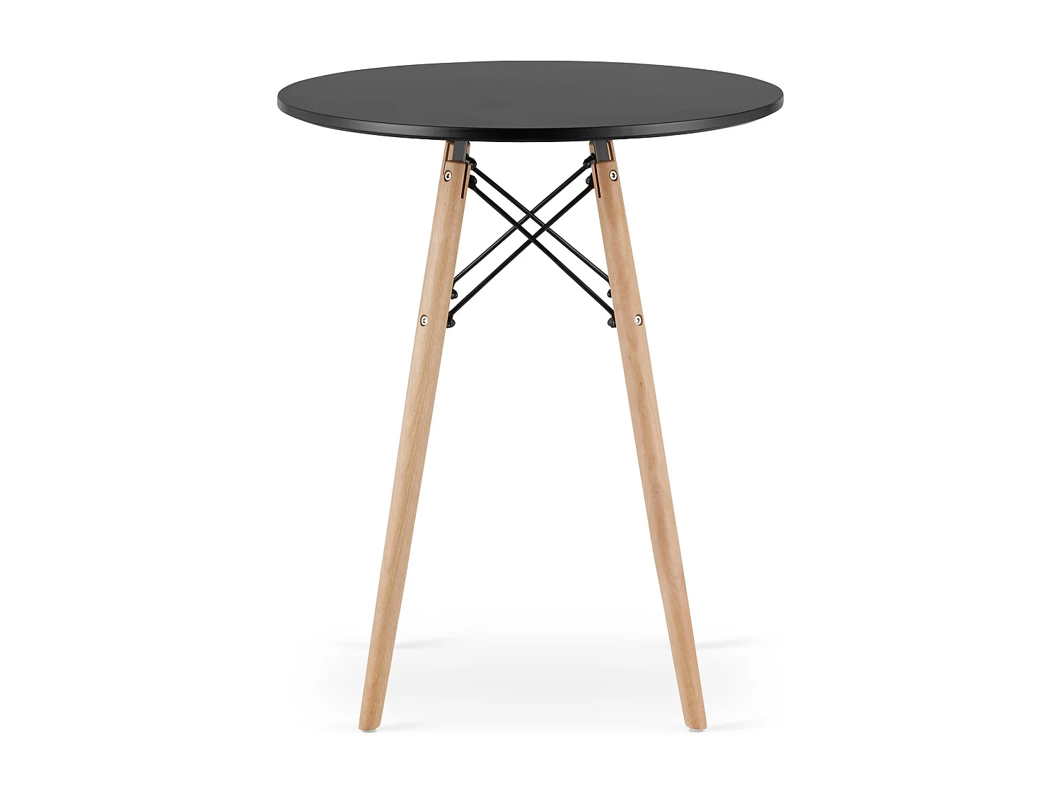 Valora KOVA OKRĄGŁY STÓŁ Nowoczesny czarny MDF do jadalni