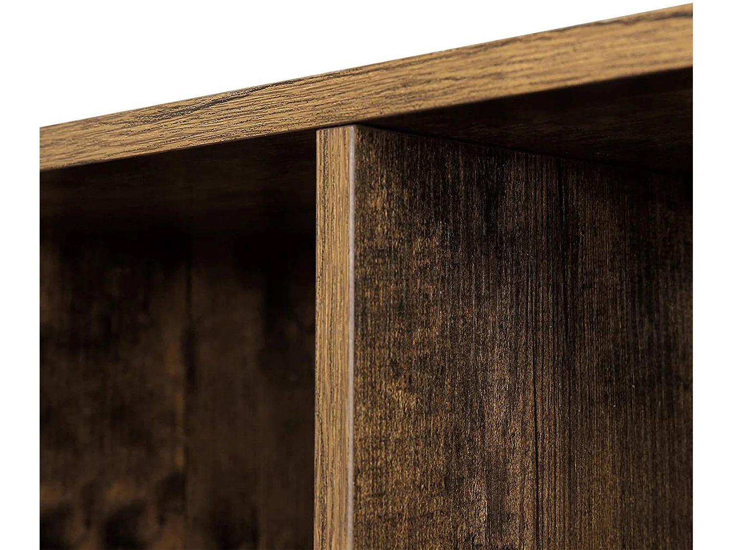 Étagère à gradins Valora en aggloméré brun rustique